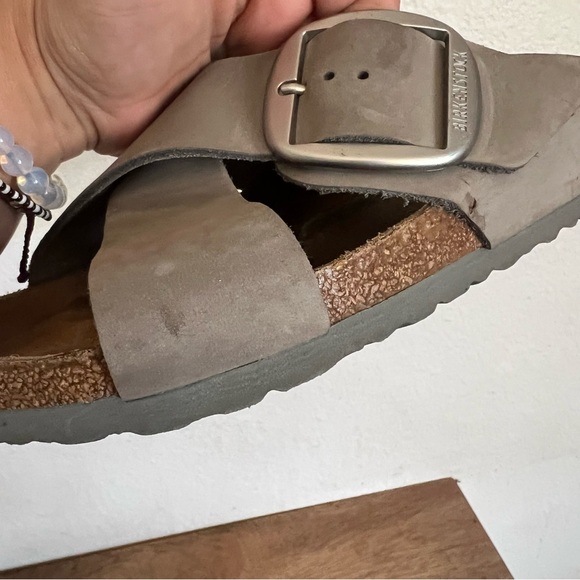 BIRKENSTOCK SIENA BIG BUCKLE DOVE GRAY SIZE 10-10.5 - Picture 12 of 16
